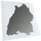 Kiwistar - Autoaufkleber - Silber - 11x10cm Baden - Württemberg Silhouette Aufkleber für Auto, Laptop, Fahrrad, LKW, Motorrad mehrfarbig JDM Decal Racing