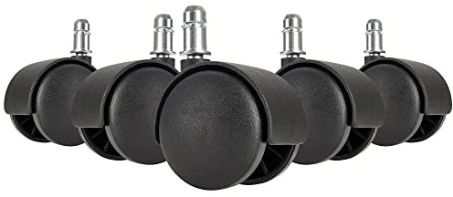 Möbelrolle (5er Set) in Schwarz aus 100% Polyurethan - 5x5x5cm (LxBxH)