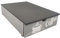 Cassetto Porta Capsule, Cialde e Accessori in Legno Verniciato, L 31cm x A 17cm x P 40cm Vari Colori Disponibili (Grigio Chiaro / Grigio Scuro)
