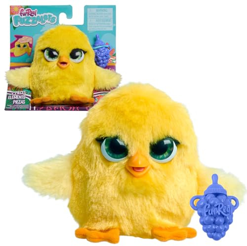 FurReal Fuzz-A-Lots Interaktives Spielzeug, 9,5 cm, realistischer Plüsch mit über 25 Geräuschen und Reaktionen, Osterkorbfüller, Geschenke, Kinder, Spielzeug ab 4 Jahren, von Just Play