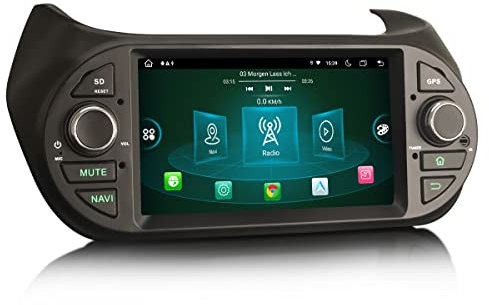 Erisin Android 13 8-Kern 4GB+64GB Autoradio GPS Navi für FIAT Fiorino Qubo Citroen Nemo Peugeot Bipper 7 Zoll Touchscreen Unterstützt Wireless CarPlay Android Auto 4G WiFi Bluetooth DAB+ Radio DSP