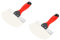 Exogio Cucharón de Cubo de 2 Piezas para Paneles de Yeso, Yeso CucharóN de Cubo de Acero Inoxidable - Hoja Curva Contorneada de 6.5 Pulgadas para Pintura, Mortero
