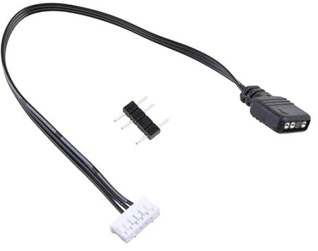 YUSHUD Para controlador de ventilador Coolmoon de 5 V, 3 pines a 6 pines, 4 pines, cable adaptador de transferencia de 5 V ARGB 3 pines a 4P 6P, cable convertidor de 5 V y 3 pines