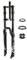 LHHL 26/27.5/29 Inch Travel 130mm MTB Air Suspension Fork 1-1/8 Straight Tube QR 9mm Double Shoulder Manual Lockout Ultralight Mountain Bike Front Forks (Color : Black, Size : 27.5 inch)