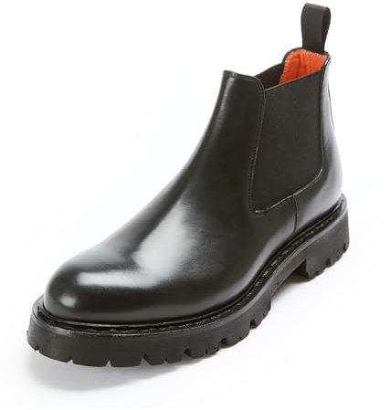 BRITISH PASSPORT - Stivaletti Bassi Chelsea Boot Invernali da Donna in Vera Pelle Soletto in Memory Foam - Suola in Gomma Superleggera - Taglia 39, Nero - Made in Italy