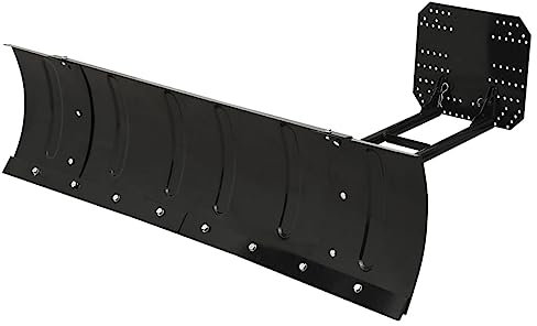 KOIECETA Schneeschild zur ATV-Montage Winkel in 5 Positionen Einstellbar Schneeschieber Schneeschild Räumschild Schneeschaufel 150x38 cm Schwarz