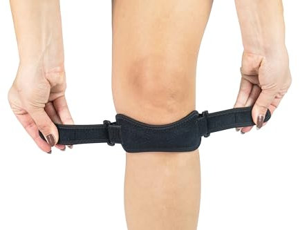 VITTO Tutore Ginocchio Rotula - Ginocchiera Rotulea Sportiva per Basket, Padel e Osgood Schlatter. Ginocchiere Corsa per Uomo e Donna (Taglia Unica)