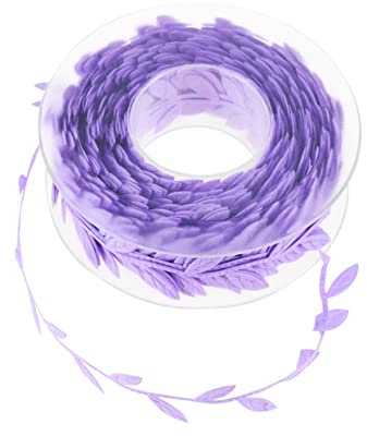 STOBOK 1 Rolle DIY craft nähen trimmen weihnachtsgeschenkverpackung Grün Girlande gefälschte Pflanze Geschenkverpackungsband Weihnachtsband Ultraschall Blätter Kranz schmücken Efeu