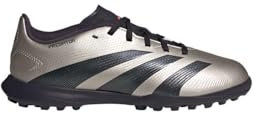 adidas Unisex League Kids TF Fußballschuh Platinum Metallic/Aurora Black/Turbo 37 1/3