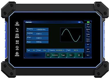 Oszilloskop, TO1254D Touchscreen-Digitaloszilloskop, tragbar, 4 Kanäle, USB-Oszilloskope + Signalquelle + Multimeter-Tester Spektrumanalyse, Widerstand, Diodentest(TO1204D)