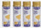 Générique Lot de 4 Bombes OR Dorée - Brillant 400ml - Bombe Peinture Aérosol - Séchage rapide - 907
