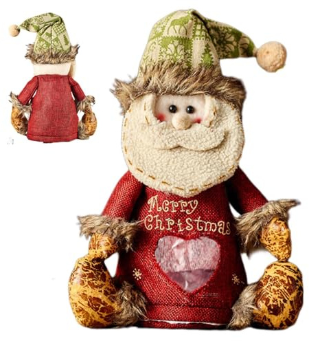 Bolsas de muñeca de Navidad, bolsas de saco con muñeca , bolsa de tela para decoración de mesa, escritorio, árbol de Navidad | para decoración de mesa, escritorio, árbol de Navidad