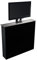 SABAJ Monitor lift Elektrisch für bis zu 32 bildschirm halterung schreibtisch M-5 ECO BLK mit fernbedienung und 10kg/22lbs Hubhöhe bis zu 460 mm +Smart Home Hausautomation