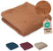 ULLENBOOM Krabbeldecke für Baby 120x120 cm, 100% OEKO-TEX Materialien, Made in EU, Dick & weich gepolstert, Cord Caramel - ideal als Babydecke, Laufgittereinlage & Spieldecke Baby