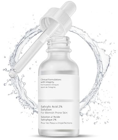 Sérum salicílico de 30 ml, solución de ácido salicílico, suero de ácido salicílico para reducir los poros, exfoliante facial con ácido salicílico, contra espinillas