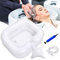 KIMIGO Lavabo Gonflable,Lavabo à Cheveux Gonflable avec Tuyau de Drainage de 1 m,Coussin et Pompe à Air,Bac à shampoing gonflable,Idéal pour les Femmes Enceintes,les Personnes Blessées et les Séniors