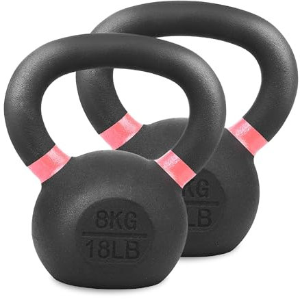Kettlebell Weights Set Cast Iron Kettle Bell Weight Strength Training Equipment, Bodybuilding, Gym Workout, Fitness, And Exercise for Men & Women (4Kg to 14Kg) (8Kg Pair)