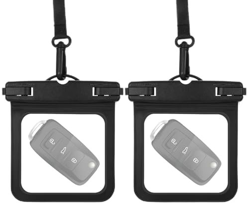HJZHII 2 Stück Wasserdichte Schlüsseltasche, Bauchtasche, Dry Bag für Autoschlüssel FOB Fall Schwimmtasche