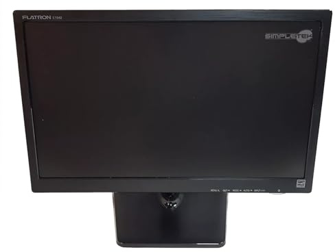 SIMPLETEK - Monitorbildschirm E1942C 18 1366 x 768 px HD VGA VESA 75 mit PC Desktop-Basis | Strom- und VGA-Kabel im Lieferumfang enthalten (generalüberholt)