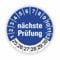Fassbender-Druck PRÜFPLAKETTEN - Hochwertige Prüfetiketten NÄCHSTE PRÜFUNG Ø 20mm - Selbstklebende PVC-Folie - Wartungsetiketten für Prüfung - Prüfplakette für Prüfungsnachweis (60 Stück)