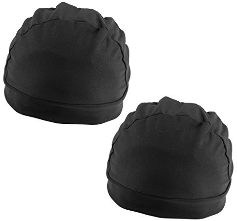 Gazechimp 2x Mütze dick Perücke aus Elasthan, Wig Cap Dome Perückenkappe für Haarverlängerung, elastisches Netz für Schwimmen/Wassersport für Männer und Frauen