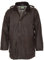 Gefütterte englische Wachsjacke Country – Robuste, warme wind- und wasserdichte Jacke inklusive Kapuze (Braun, 3XL)