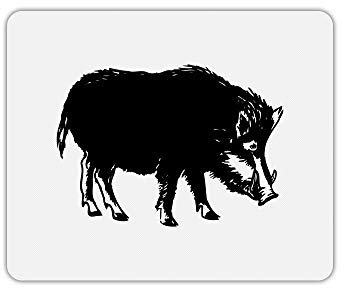 Mauspad, rechteckig bedruckt Jagd Hirsch