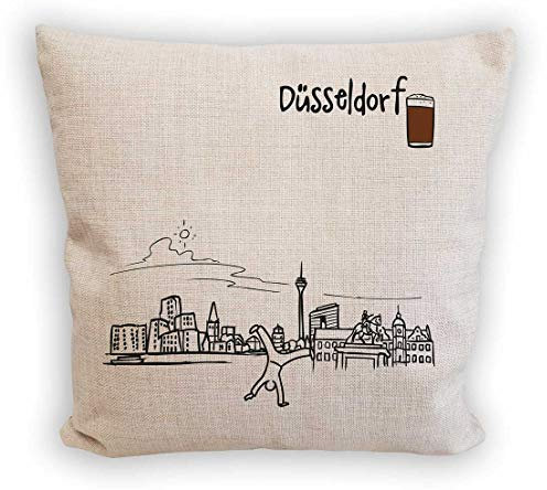 die stadtmeister Sofakissen Skyline Düsseldorf