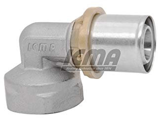 Raccordo A Pressare Curvo Femmina 1/2 16 X 2 Per Multistrato Icma