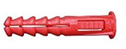 Ram - Cheville avec Collerette, 8mm x 39mm, Rouge, Sachet de 20