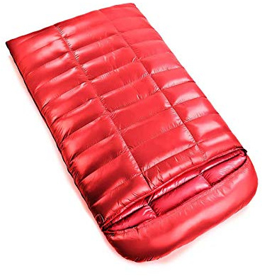 Omenluck 1 Doppelschlafsack, Daunenschlafsack, ideal für Auto, Camping, Rucksackreisen und Paare, Camping, leicht, wasserdicht.