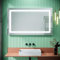ELEGANT 1000x600mm Bathroom Mirror with Lights Shaver Socket Sensor Switch LED Illuminated Bath Vanity Wall-Mounted Mirrors with Heated Demister Pad