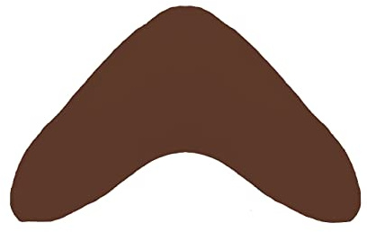 Dukal | Bezug für Bumerangkissen/Lesekissen | aus hochwertigem DOPPEL-Jersey | 100% Baumwolle | Farbe: braun