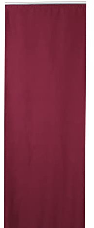 Haus und Deko Flächenvorhang 60x245cm Schiebevorhang Blickdicht Raumtrenner Klettband Paneelwagen einfarbig Schiebegardinen Gardinen Raumteiler Wohnzimmer Schlafzimmer (Bordeaux)