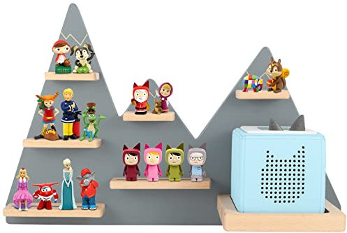 Legezon Kinder Regal für Tonie Box und Hörfigurens,Luftballon Passend für über 17+ Toniefiguren,Magnetisch Beliebig Fixierbar,Für Jungen und Mädchen zum Spielen und Sammeln(Berg)