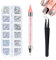 1440 Stück Strasssteine, 6 Größen Glitzersteine, AB Crystal Nail Art Strasssteine ​​und Clear Crystal Strasssteine für Nägel/Kleidung/Handwerk, mit Pick Up Pinzette und Strass Picker Dotting Pen