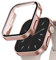 Recoppa 2 Stück Apple Watch Schutzhülle 40mm, wasserdichte Rechtwinklige Hülle mit Displayschutz aus Glas für Apple Watch Series 6/SE/5/4, Rose Rosa*2