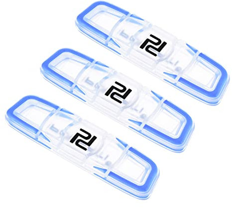 PATIKIL Tennis Racchetta Vibrazione Smorzatore, 3pz Morbido Silicone Racchetta Shock Ammortizzante Corda Smorzamento, Blu