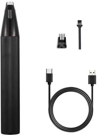 Haustier Haarschneider mit Led-Licht, Elektrischer Kabellose Kleine Haarschneidemaschine, USB Wiederaufladbarer Leise Hundeschermaschine für Hunde, Katzen, Pfoten, Augen, Gesicht, Körper