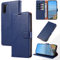 KKEIKO Coque pour Samsung Galaxy Note 10, Antichoc Magnetique Étui à Rabat avec Porte Cartes, Portefeuille Housse en Cuir PU pour Samsung Note 10, Bleu
