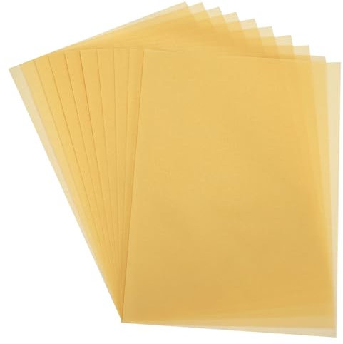 PATIKIL Transparentpapier, 30 Blatt A4 Durchsichtiges Zeichenpapierblock 21 x 29,7 cm 100 g/m² zum Zeichnen, Skizzieren, Malen mit Tinte, Bleistift, Marker, Gold