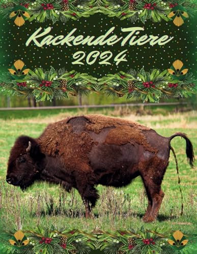 Kackende Tiere 2024: 12 Monate, von Januar 2024 bis Dezember 2024 | Lustiges Geschenk für Familie , Freunde und Tierliebhaber.
