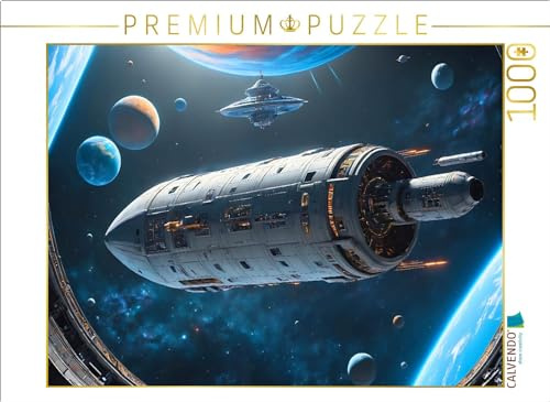 Puzzle · Erkundungsrakete auf der Suche nach neuen Welten | Raumschiffe und Ufos · 1000 Teile · Lege-Größe 64 × 48 cm · CALVENDO Puzzle