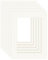 DEHA Design Passepartout (5er Set) Karton 30x40 cm für Bilder im Format 20,5x29,5 cm (DIN A4), Elfenbein