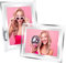 YHNDECO 2er Set Bilderrahmen 13x18 cm, Bilderrahmen Silber Glasbilderrahmen Bilderrahmen Glas Fotorahmen Modern für Baby Familienfotos und Hochzeitsfotos