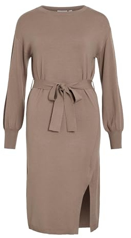 Vila Viricky L/S Belted Knit Dress/Ka