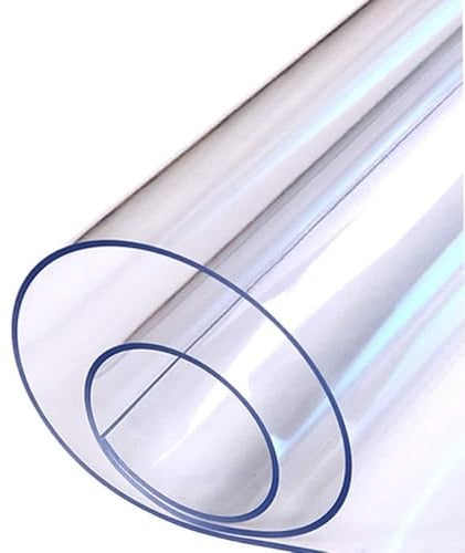 Transparente Tischmatte, Weiches PVC Wasserdicht Rutschfest Leicht zu schneiden Langlebig, umweltfreundlich Konfigurierbare durchsichtige Tischdecke für Restaurantschreibtische WXQTM(Clear-1.5mm,70x13