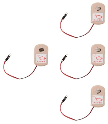 Tofficu 4Er Set Wasserstand Erinnerung Alarm Wasserlecksucher Sensor Wasser Detektor automatisch Wassertimer Erkennung von Wasserlecks Wassermelder Plastik