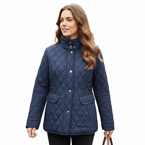 Hazy Blue Louise Quilted Womens Jacket