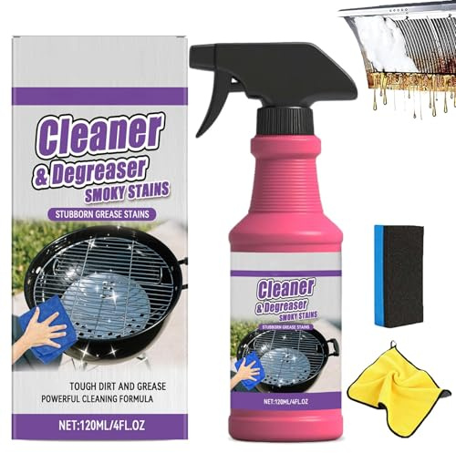 Fast-Acting Heavy-Duty Grill Degreaser Spray, 2026 Neu Allzweckreiniger Spray Küchenreiniger Putzmittel, Oberflächenreiniger Backofenreiniger Reinigungsmittel für Flecken und Fette (1 Stück)